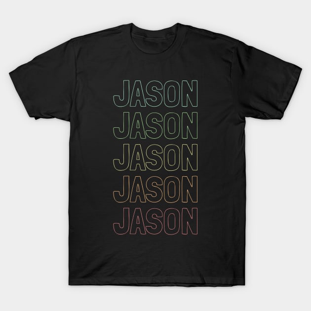 Jason Name Pattern T-Shirt by Insert Name Here